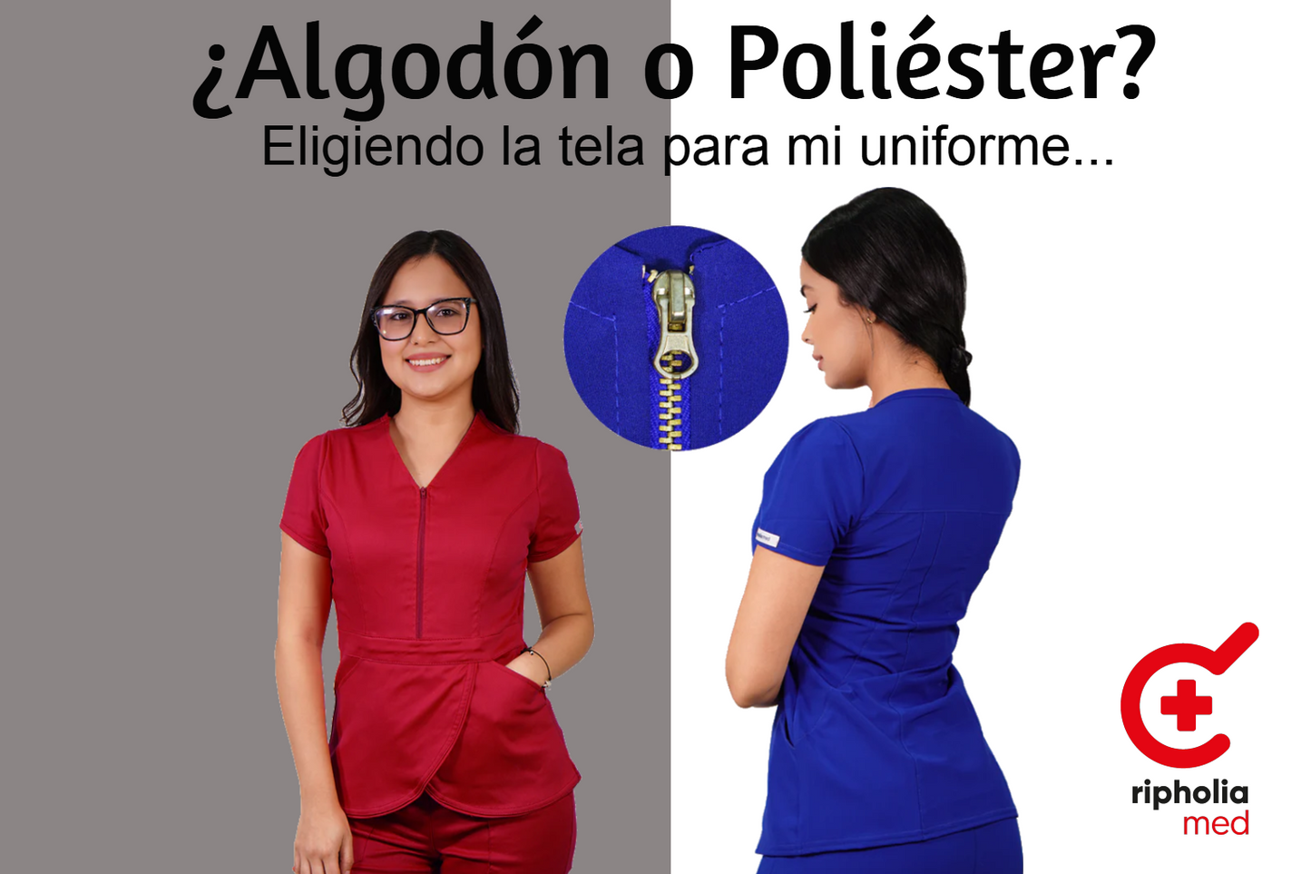 🧵 ¿Algodón o Poliéster? Eligiendo la tela ideal para tus uniformes clínicos