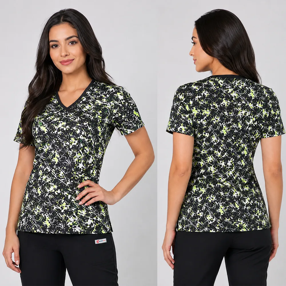 Delantal Mujer tela elasticada estampada - Art. 2287