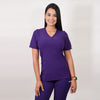 Delantal Mujer tela elasticada. Morado - Art. 2040