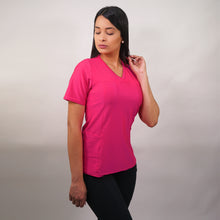  Delantal Mujer tela elasticada. Fucsia - Art. 2182