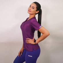  Delantal Mujer tela antifluidos. Morado - Art. 2183