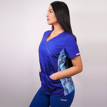  Delantal Mujer tela poplin. Azul - Art. 2262