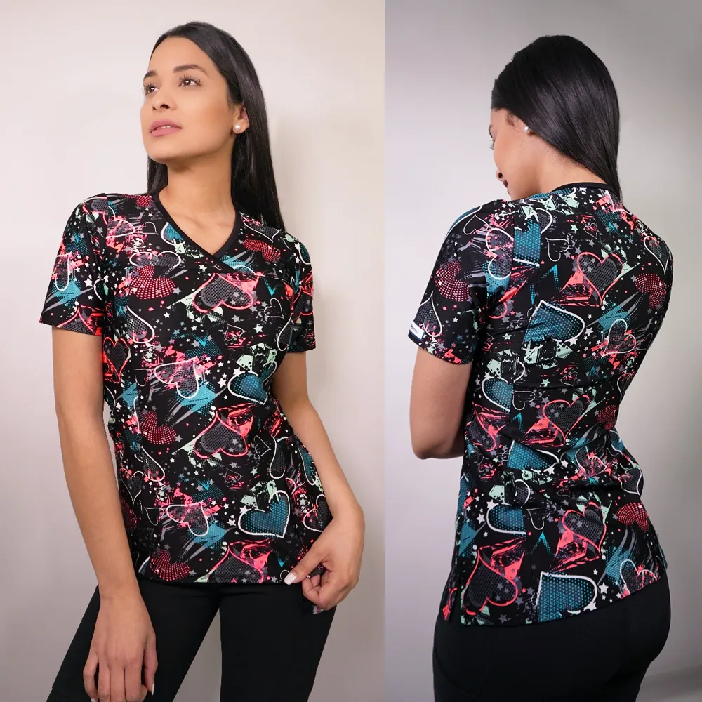 Delantal Mujer tela elasticada estampada - Art. 2295
