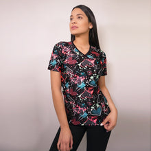  Delantal Mujer tela elasticada estampada. Combina con Negro - Art. 2295