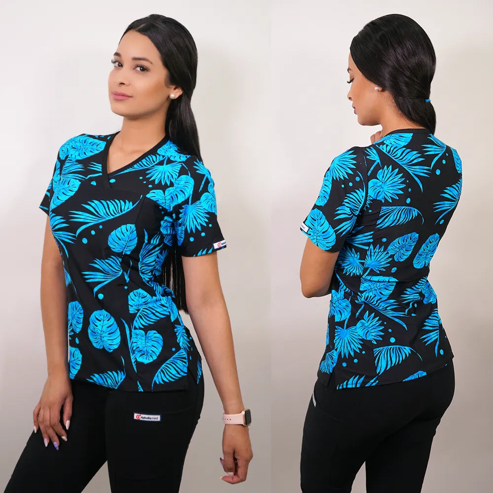 Delantal Mujer tela elasticada estampada - Art. 2318