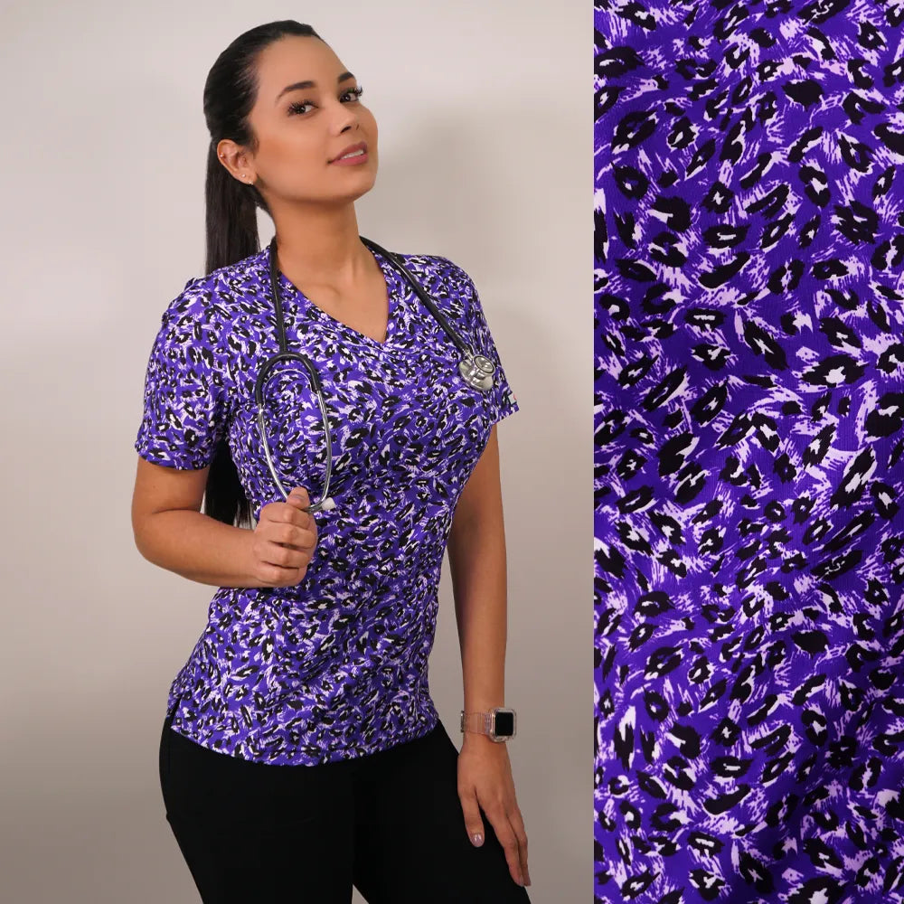 Delantal Mujer tela elasticada estampada - Art. 2355