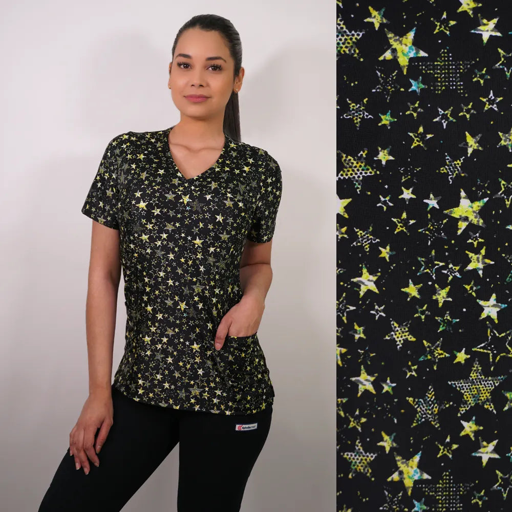Delantal Mujer tela elasticada estampada - Art. 2393