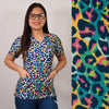Delantal Mujer tela elasticada estampada Multicolor - Art. 2510