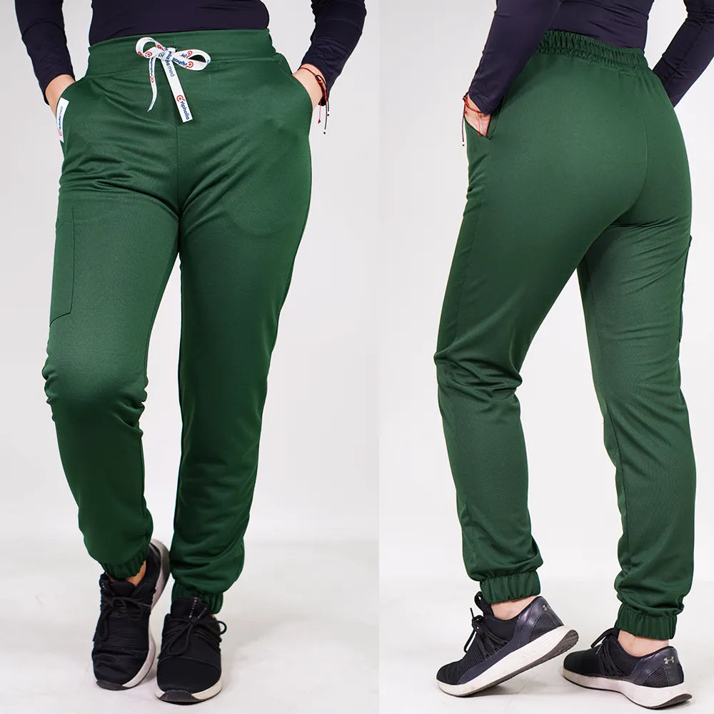 Pantalón Jogger clínico PRIVE.   Art. 569-12 - Verde Botella