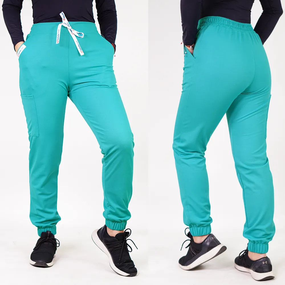 Pantalón Jogger clínico PRIVE.   Art. 569-14 - Verde Esmeralda