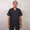 Delantal hombre tela poplin - Gris.  Art. 653-A