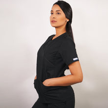  Delantal Mujer tela poplin. Negro - Art. 700