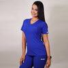 Delantal Mujer tela elasticada. Azul Rey - Art. 762-1