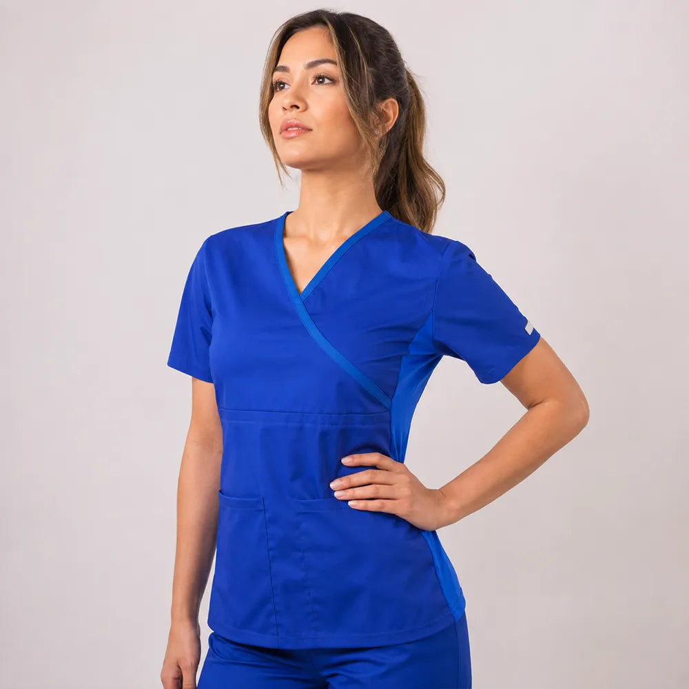 Delantal Mujer tela poplin. Azul Rey - Art. 791