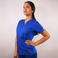  Delantal Mujer tela poplin. Azul Rey - Art. 791