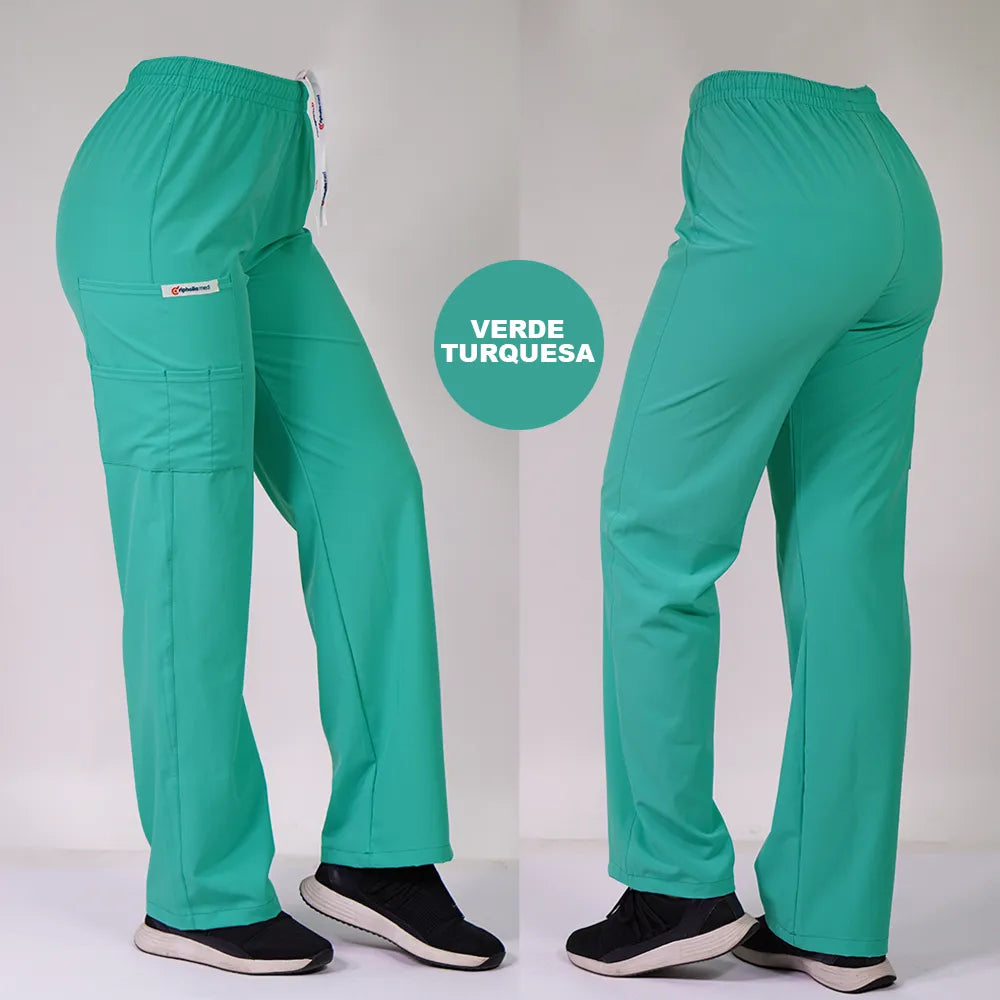 Pantalón clínico Recto Anti fluido. Art. 799-17 - VERDE PASTEL