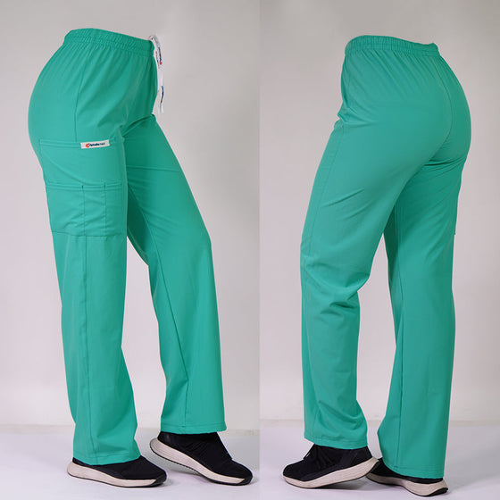 Pantalón clínico Recto Antifluido.   Art. 799-17 - VERDE