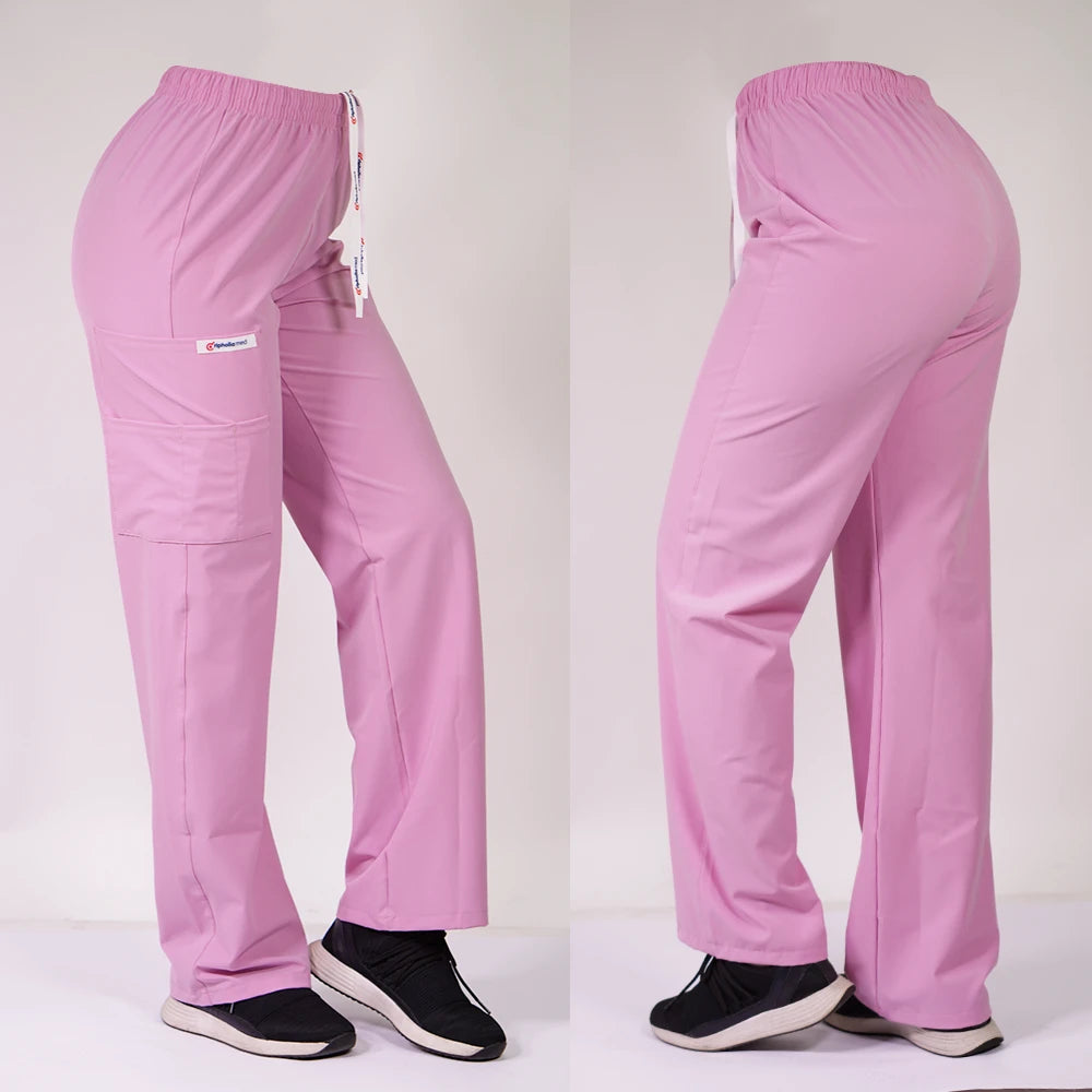 Pantalón Clínico Recto Anti fluidos Rosado 799-19