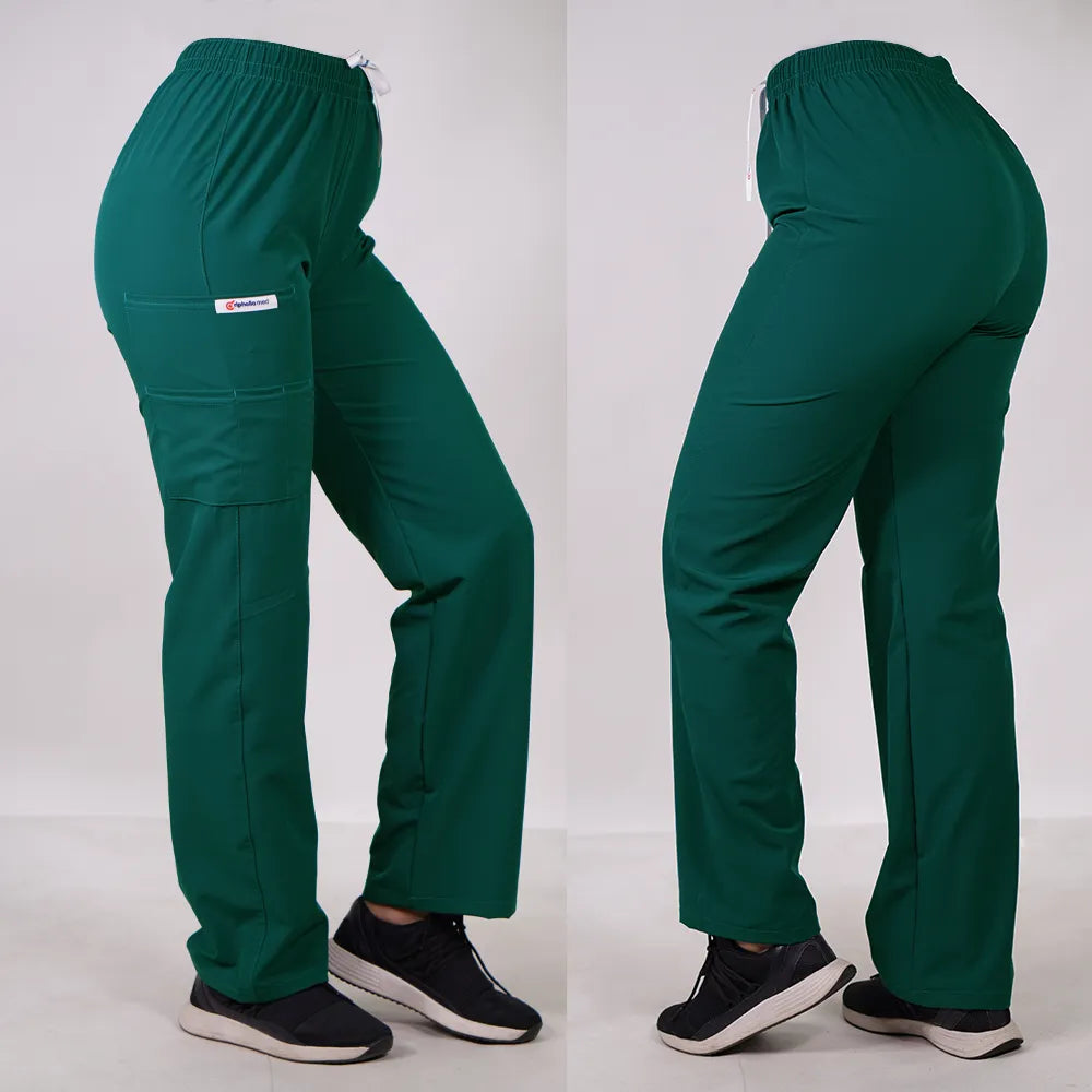 Pantalón clínico Recto Anti fluido. Art. 799-20 - Verde Pabellón
