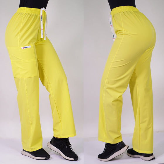 Pantalón clínico Recto Antifluido.   Art. 799-21 - AMARILLO
