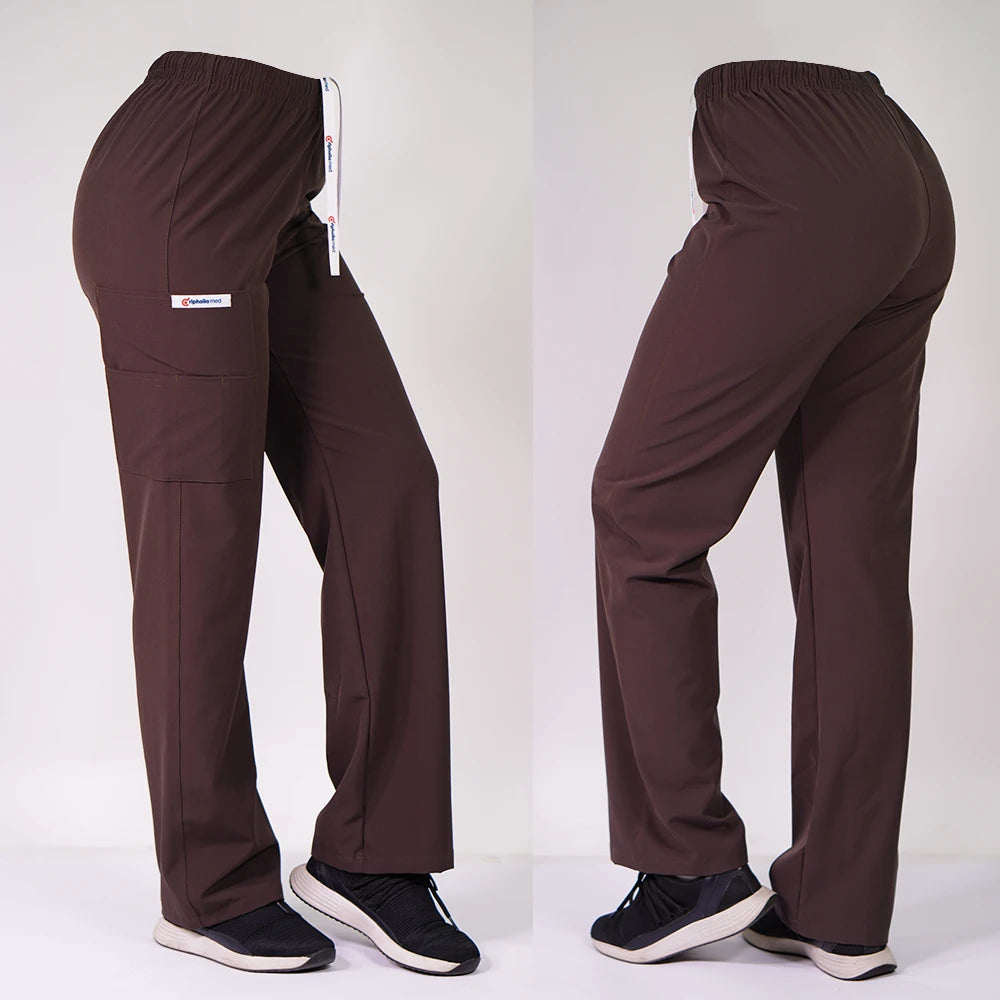Pantalón Clínico Recto Anti fluidos Café 799-22