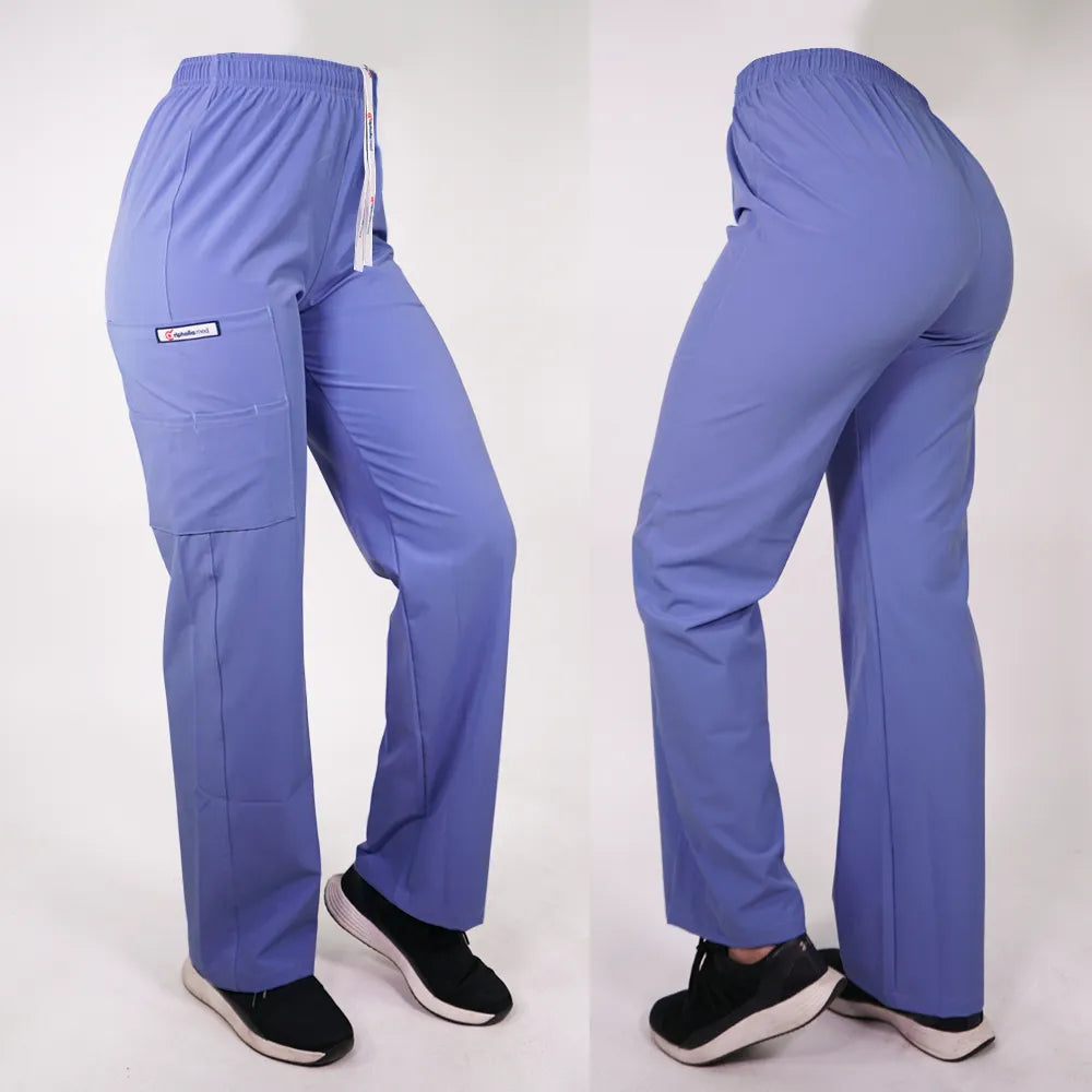 Pantalón Clínico Recto Anti fluidos Celeste 799-3