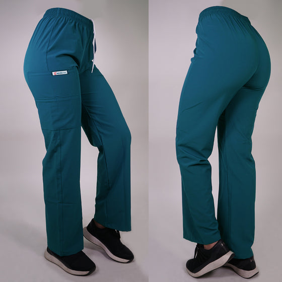 Pantalón clínico Recto Antifluido.   Art. 799-9 - Verde Petróleo