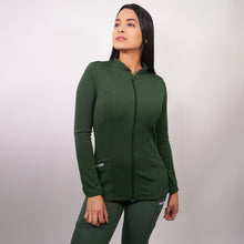  Polerón clínico Spandex - Mujer.   Art. 912 - Verde