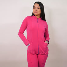  Polerón clínico Spandex - Mujer.   Art. 913 - Fucsia