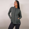 Polerón clínico Spandex - Mujer.   Art. 917 - Gris Claro