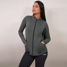  Polerón clínico Spandex - Mujer.   Art. 917 - Gris Claro