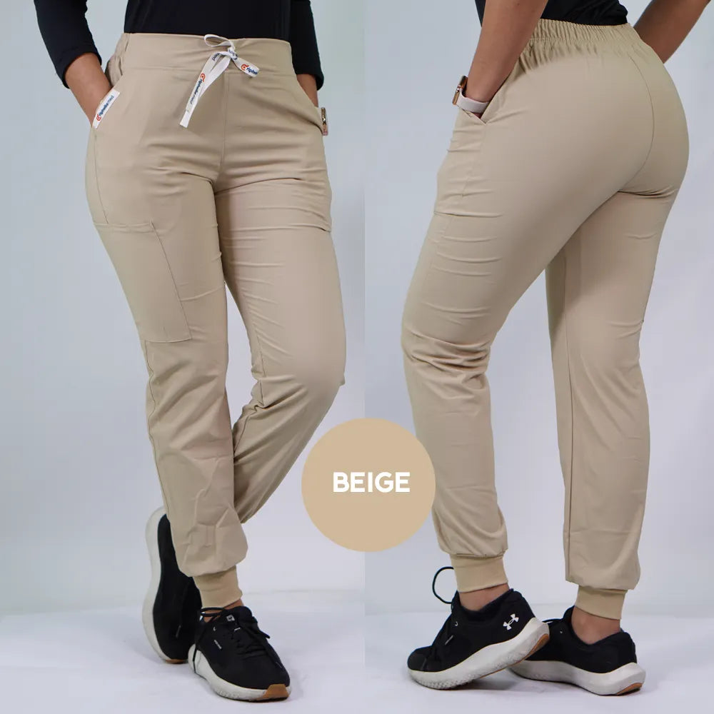 Pantalón Jogger clínico anti fluidos. Art. 999-11 - Beige