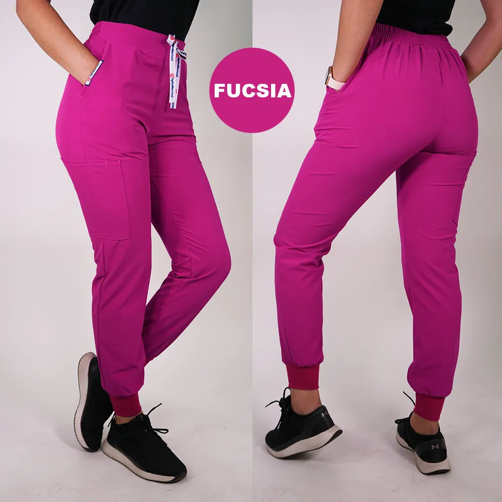 Pantalón Jogger clínico Anti fluidos.   Art. 999-13 - Fucsia