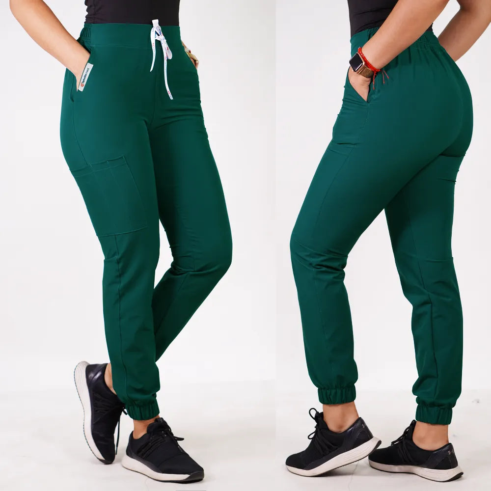 Pantalón Jogger clínico anti fluidos.   Art. 999-20 - Verde Pabellón