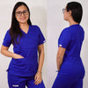 Delantal Mujer Algodón. Azul Rey - Art. ALG-2309-2