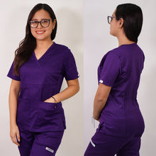  Delantal Mujer Algodón. Morado - Art. ALG-2323-4