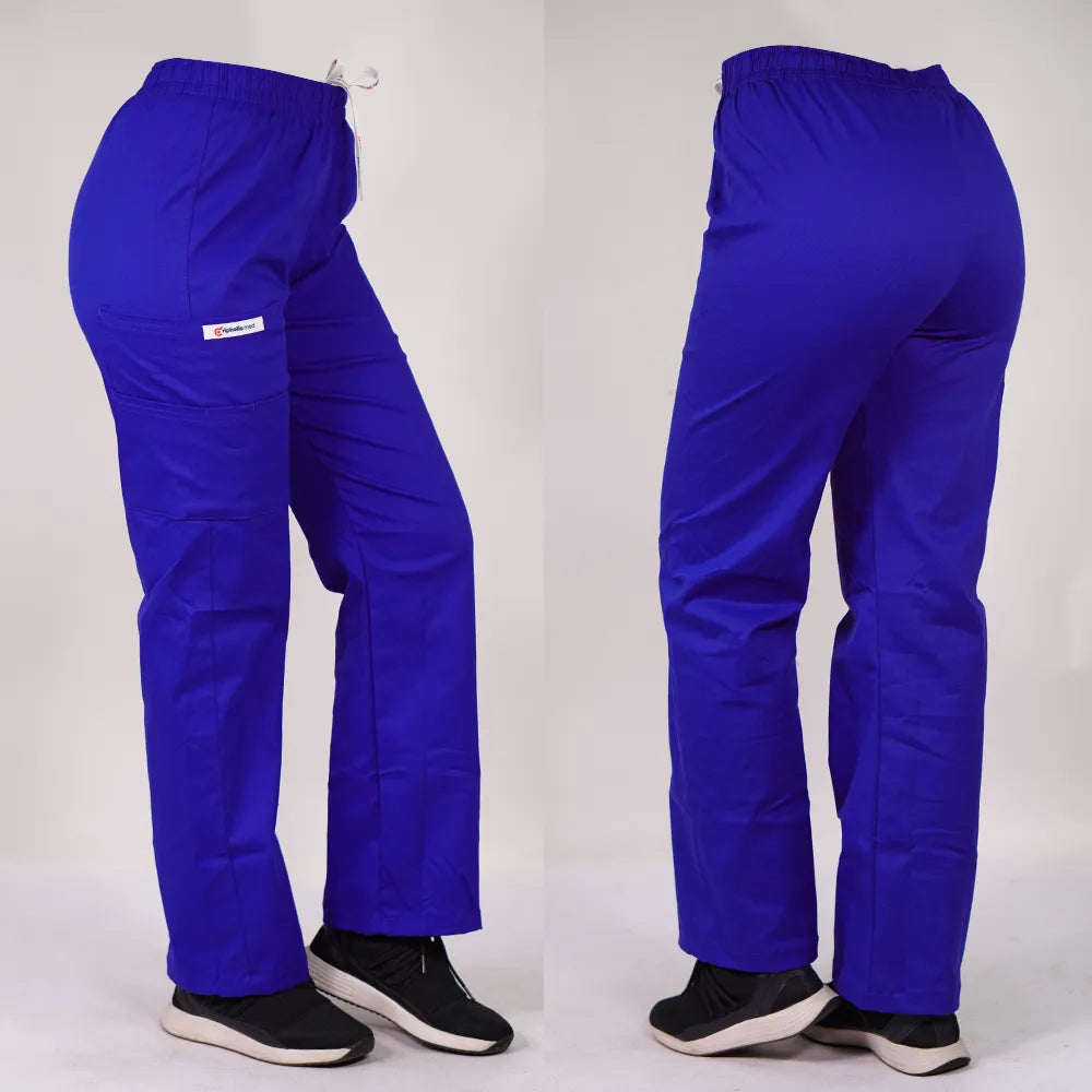 Pantalón clínico Recto Algodón. Art. ALG-799-2 - Azul Rey