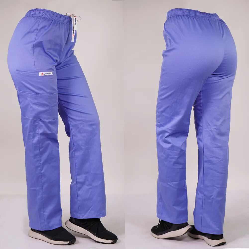 Pantalón clínico Recto Algodón. Art. ALG-799-3 - Celeste