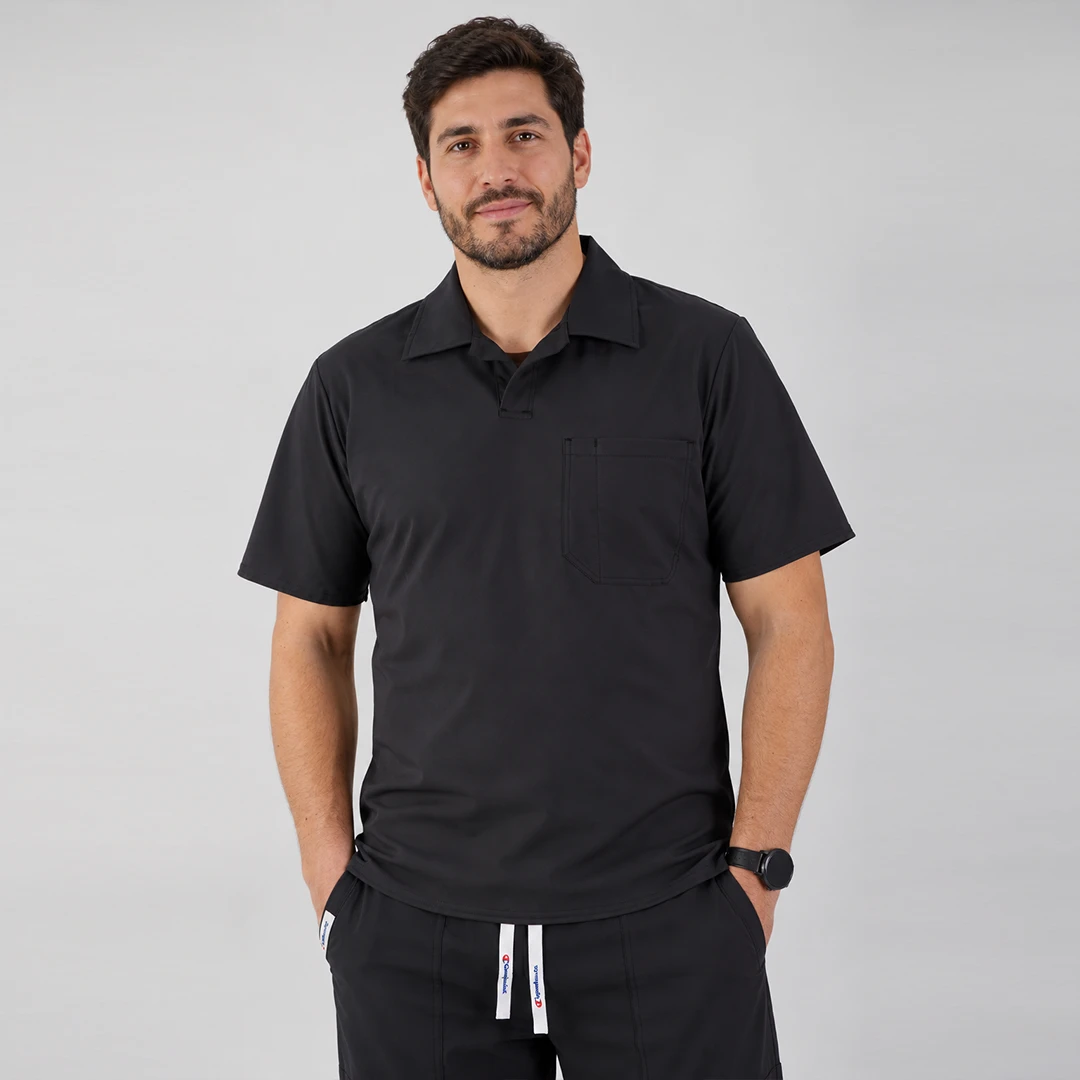 Delantal Clínico Anti Fluidos Hombre Gris AMADOR-10