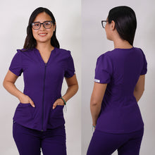  Delantal Mujer antifluidos Azalea. Morado - Art. AZALEA-4-A