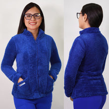 Polerón clínico Corderito - Mujer.   Art. COR-2 - Azul Rey