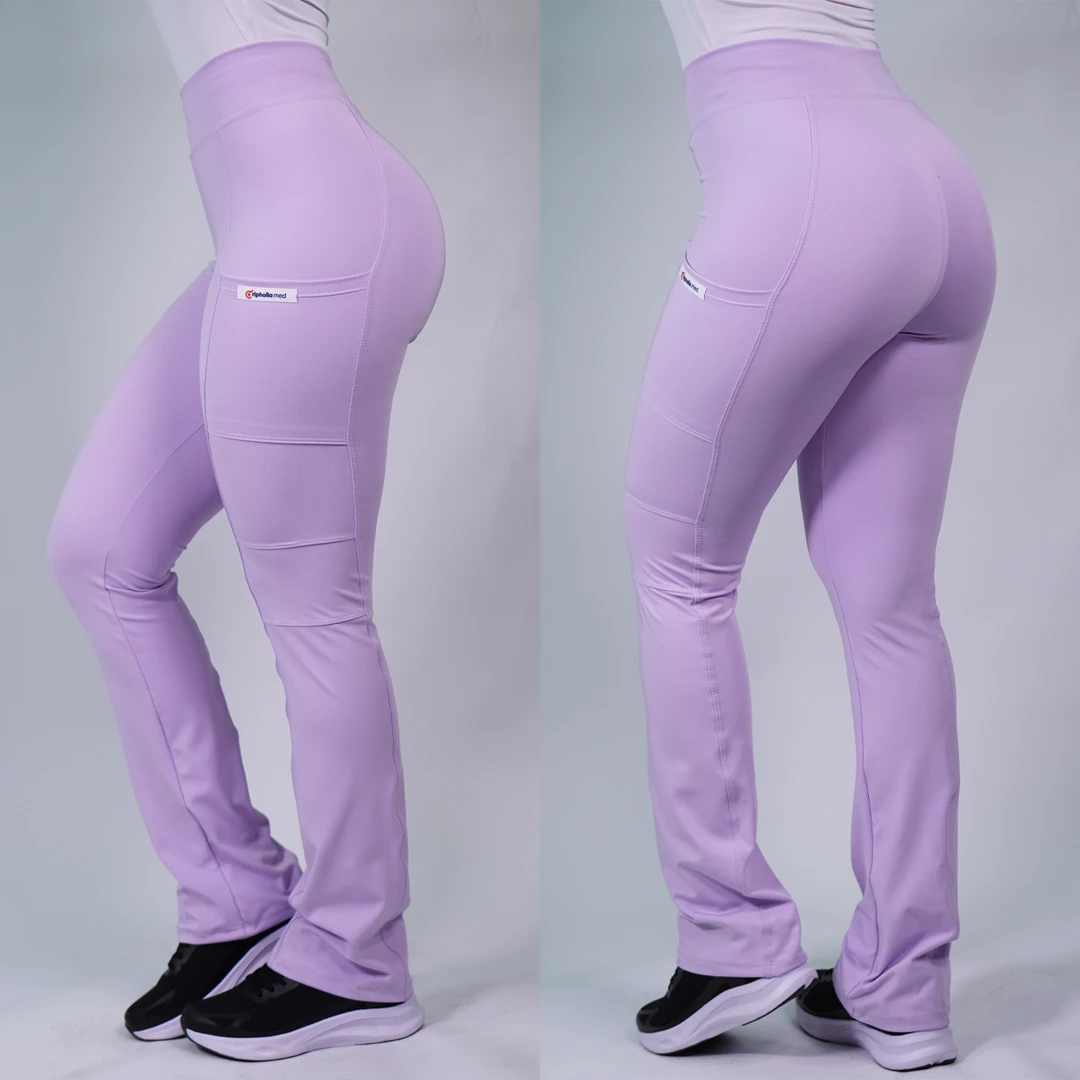Pantalón Clínico Mujer Lila Pastel FLEX-18