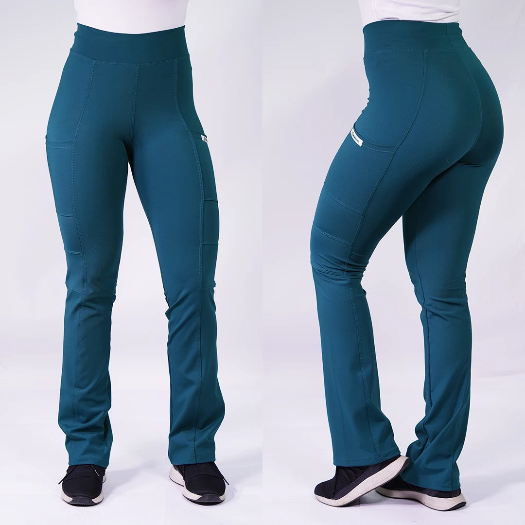 Pantalón Clínico Mujer Verde Petróleo FLEX-9