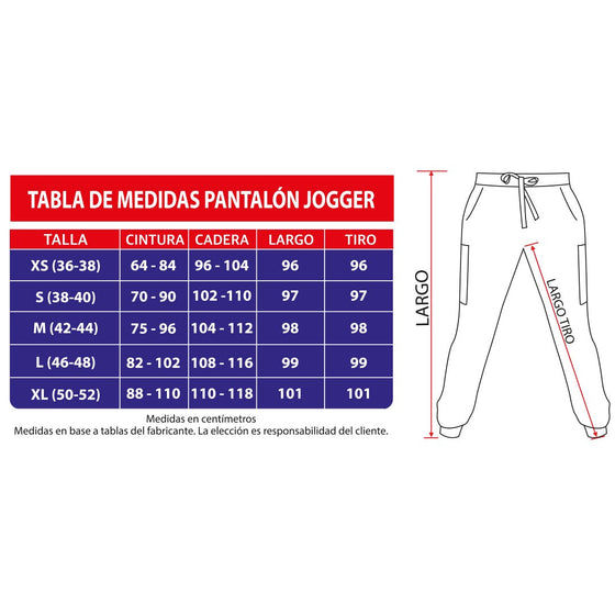 Jogger clínico antifluidos.   Art. 999-2 - Azul Rey