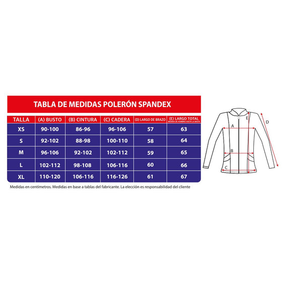 Polerón clínico Spandex - Mujer.   Art. 908 - Morado