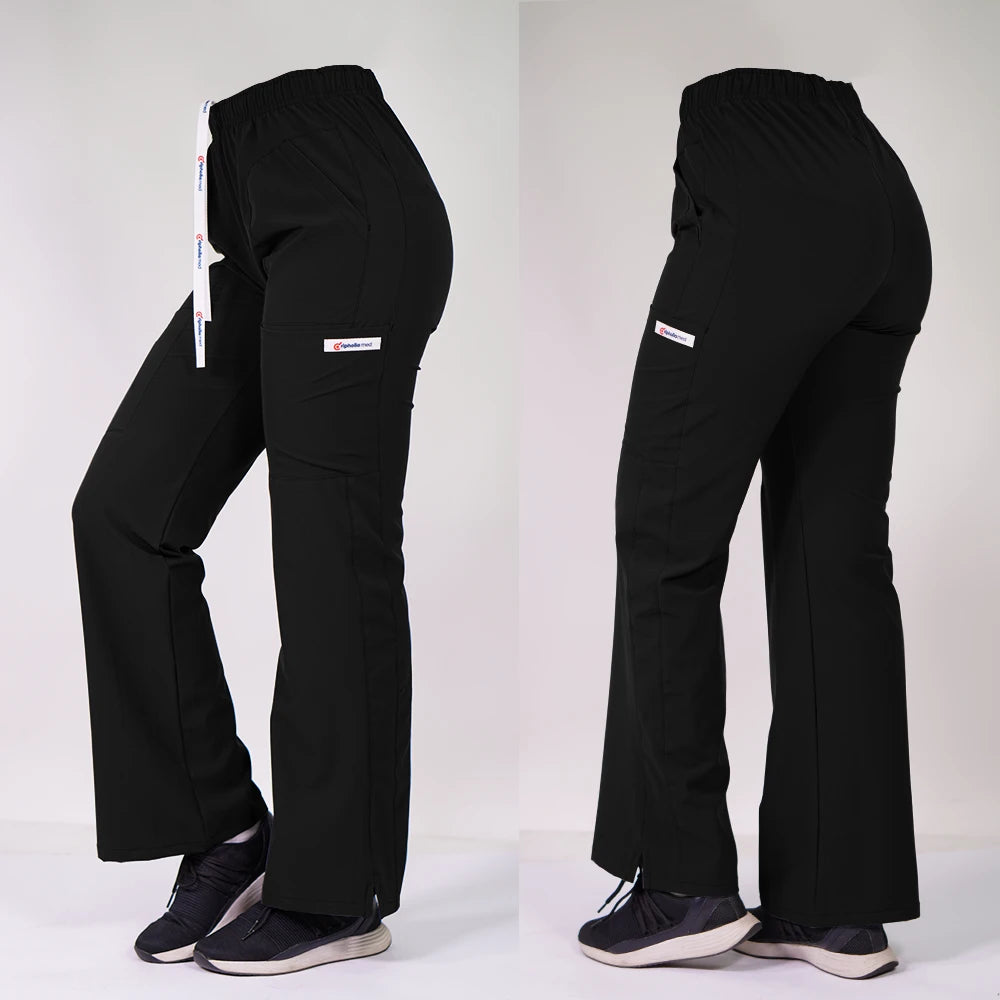 Pantalón Clínico Anti Fluidos Mujer Negro ROMA-8
