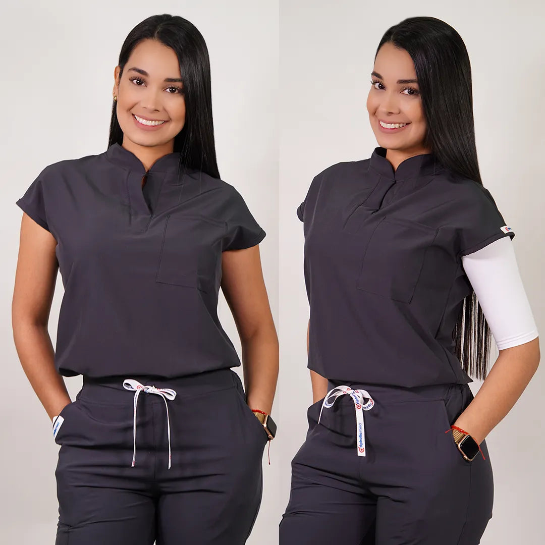 Delantal Mujer Anti fluidos Amapola. Gris - Art. AMAPOLA-10