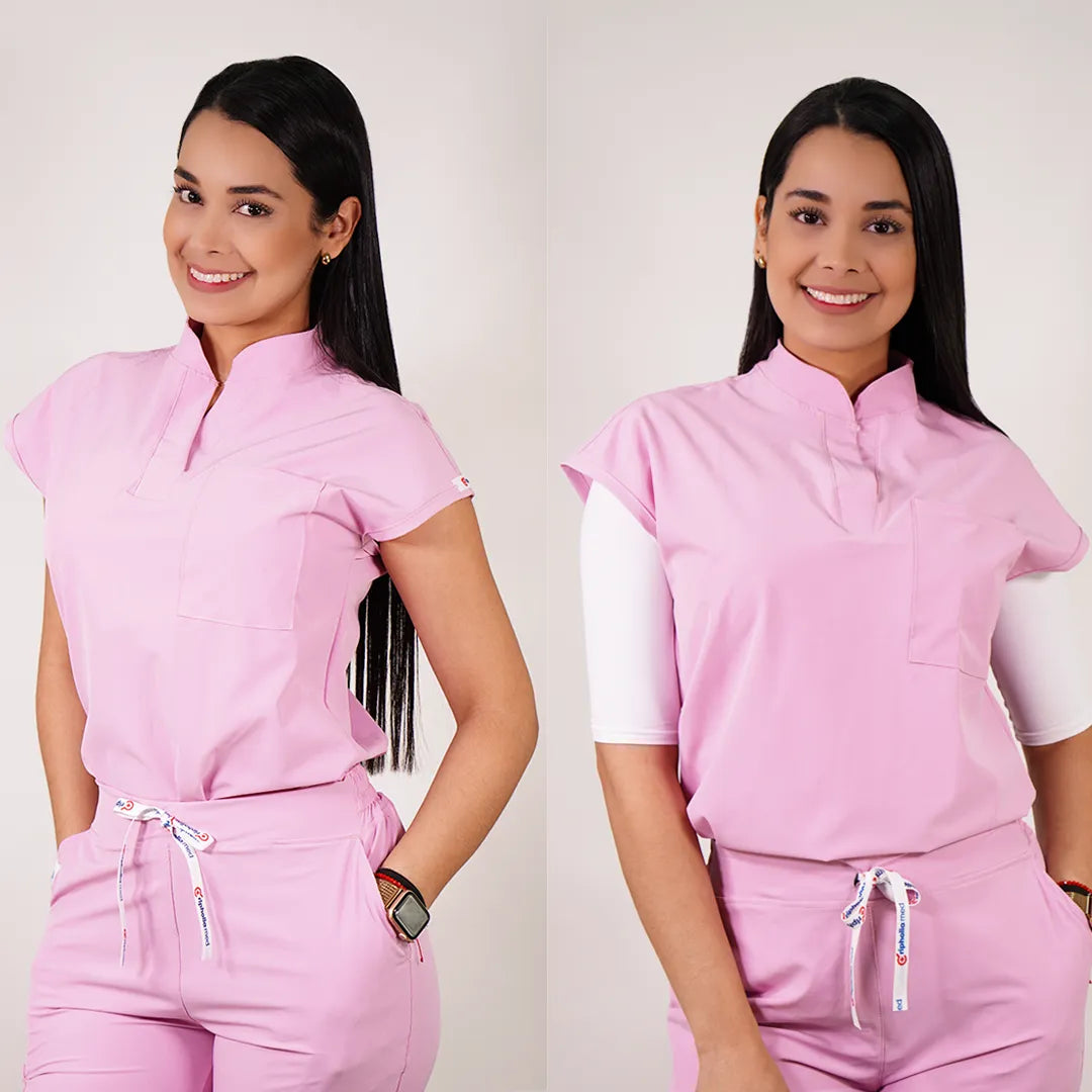 Delantal Mujer Anti fluidos Amapola. ROSADO - Art. AMAPOLA-19