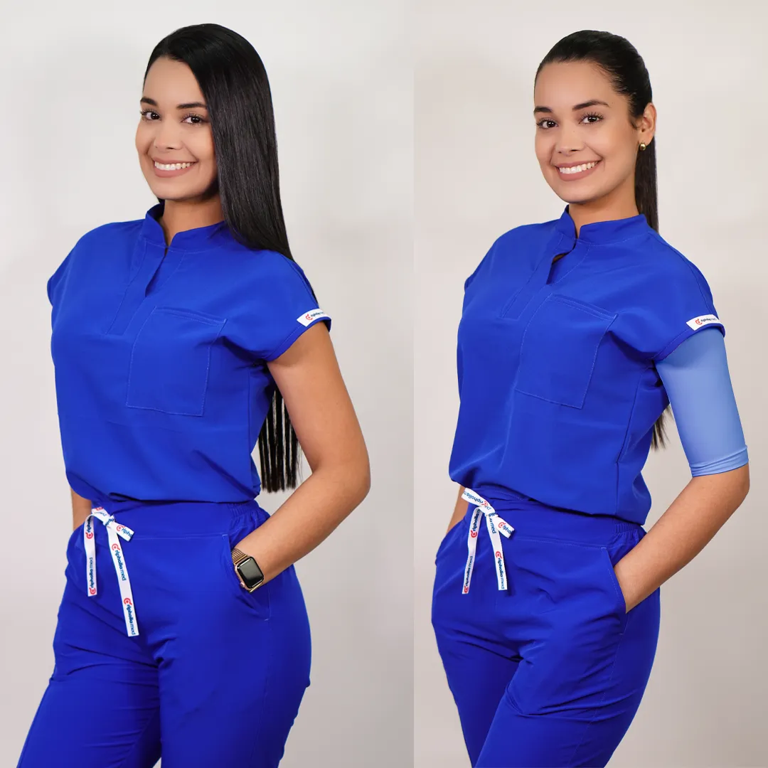 Delantal Mujer Anti fluidos Amapola. Azul Rey - Art. AMAPOLA-2