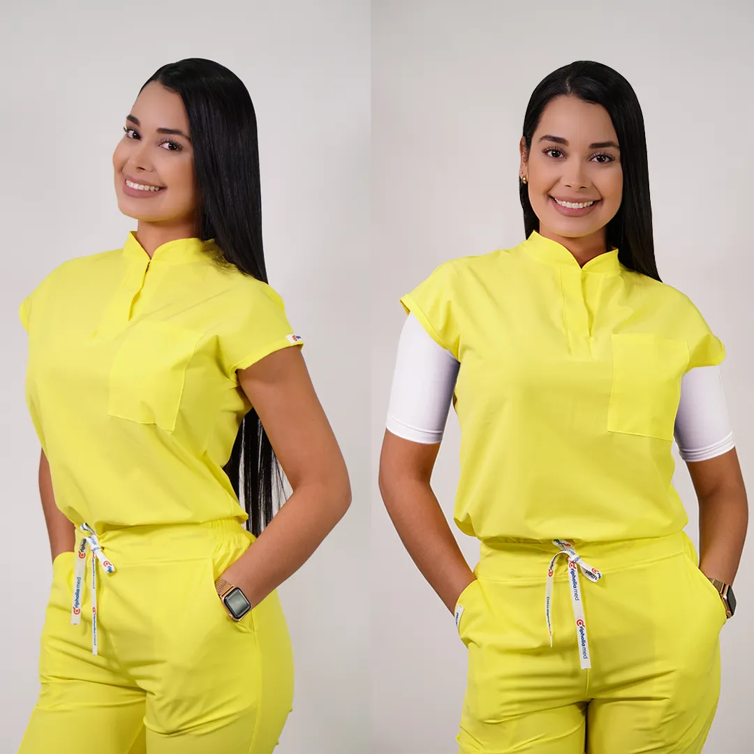 Delantal Mujer anti fluidos Amapola. Amarillo - Art. AMAPOLA-21